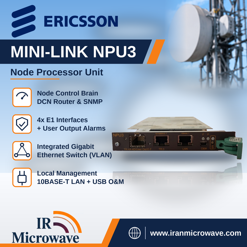 کنترل برد لینک مایکروویو اریکسون Mini-link NPU 3
